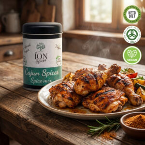 Cajun Spice organic spice mix jar - ÍON Organic Spices